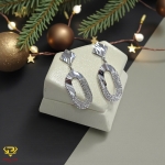 Bông tai vàng trắng (mã BT 22412)